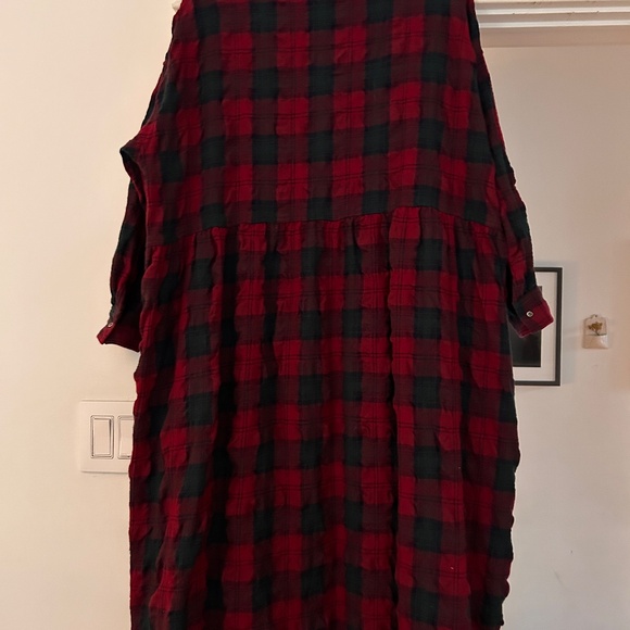Ichi Antiquités Wool Washer Tartan Dress O/S - Picture 4 of 7